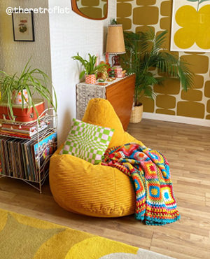 Cord Bean Bag Armchair