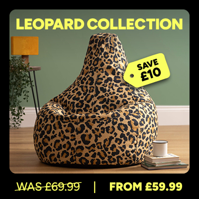 Leopard Print Bean Bags