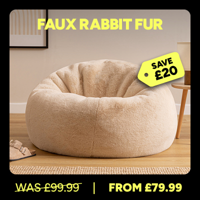 Rabbit Fur Classic Bean Bag