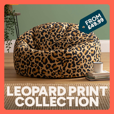 Leopard Print Bean Bag