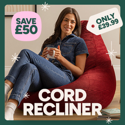 Corduroy Recliner Bean Bag