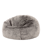 icon® Kenai Luxury Faux Fur Bean Bag, Arctic Wolf