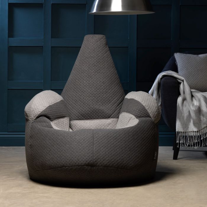 Icon Dot Pop Bean Bag Armchair Charcoal