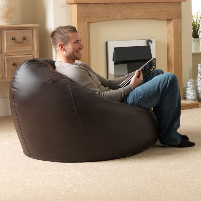 Xxl Bean Bags Man Size Faux Leather