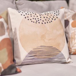 icon® Mono Sunset Print Indoor-Outdoor Cushion, Multicolour