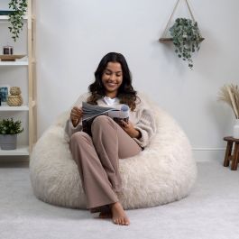 icon Yeti Faux Fur Cocoon Bean Bag
