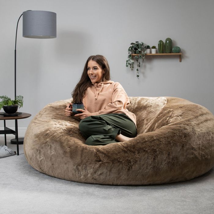 icon Ottawa Two seater Giant Faux Fur Bean Bag