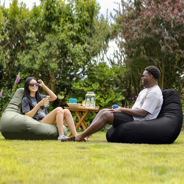 Veeva Recliner Indoor Outdoor Gaming Bean Bag Olive
