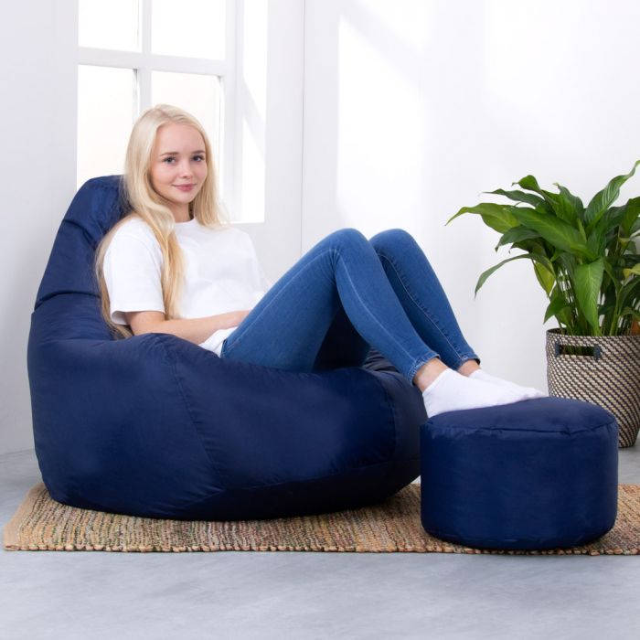 Veeva Indoor Outdoor Bean Bag Footstool