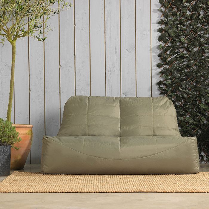 Veeva® Vista 2-Seater Indoor Outdoor Sofa Bean Bag in olive