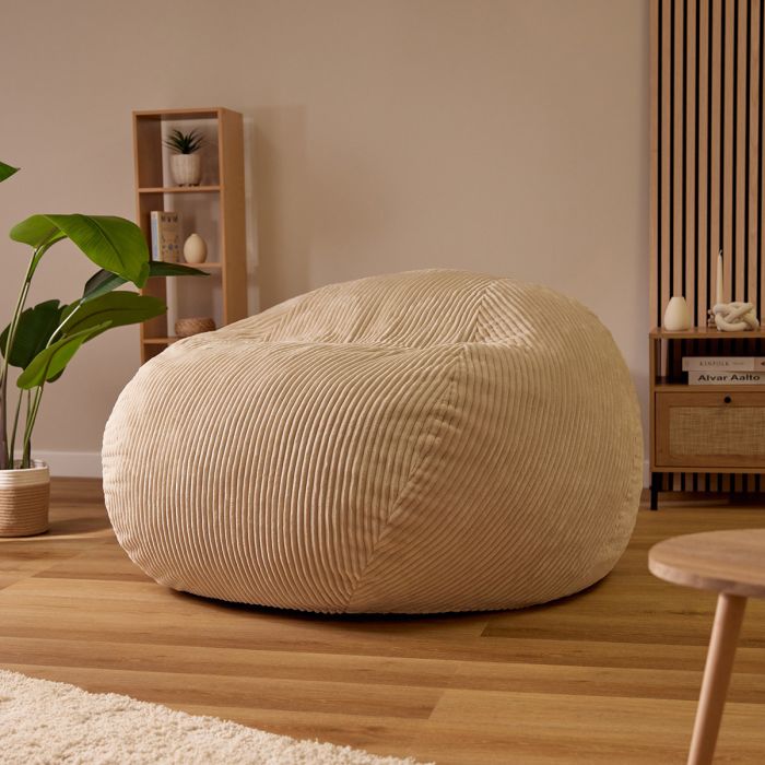 icon Nimbus Chunky Cord Foam Filled Bean Bag