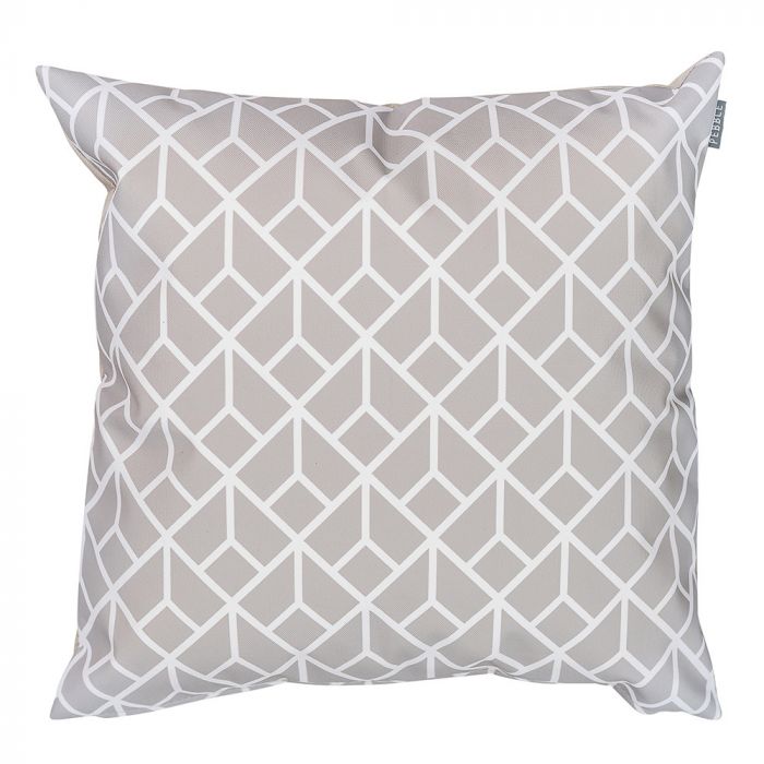grey geometric pillow