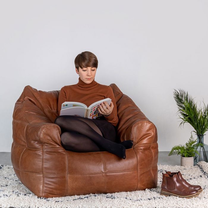 Leather bean bag couch 2025