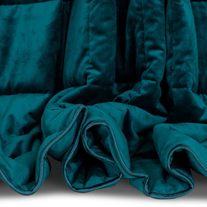 velvet teal throw