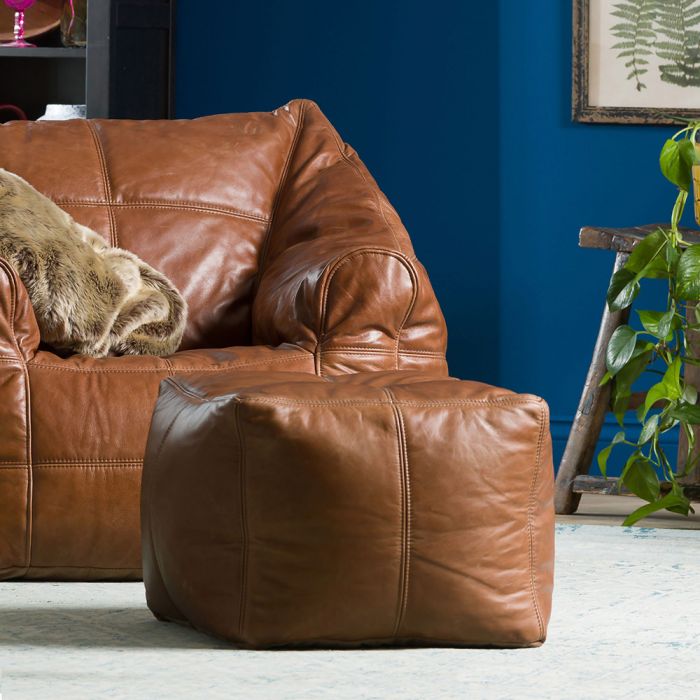 icon® Radley Real Leather Footstool