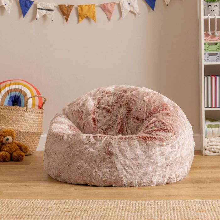 icon® Luxury Faux Fur Kids Classic Bean Bag