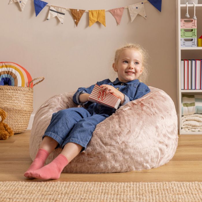 icon® Luxury Faux Fur Kids Classic Bean Bag