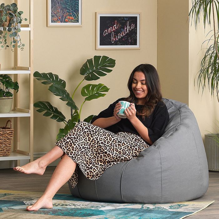 Icon® Riviera Faux Leather Bean Bag Chair