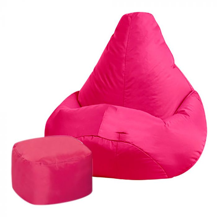 High back bean bag with free footstool outlet