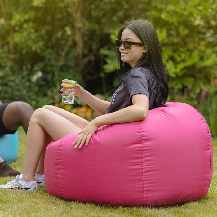 Large Bean Bag In/Outdoor Garden Beanbag XXXL Waterproof Gaming Bed Chair Pink 