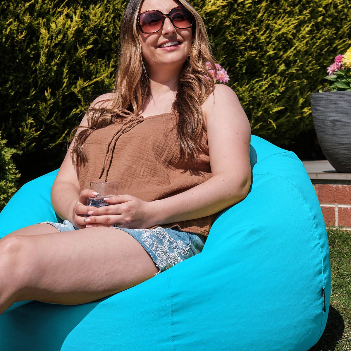 icon® Classic Indoor-Outdoor Bean Bag, Aqua