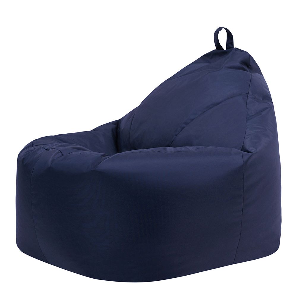 Veeva® Ezra Indoor-Outdoor Bean Bag in navy white background