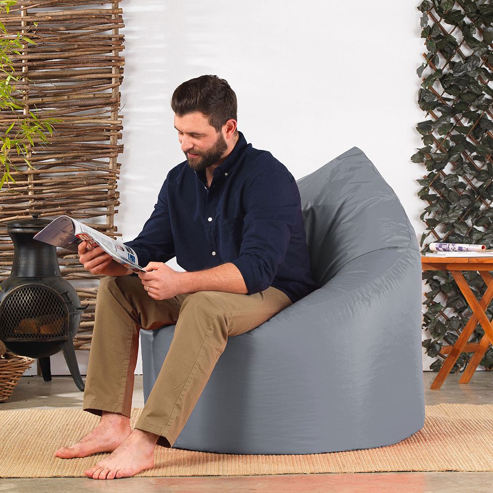 Veeva® Teardrop Indoor-Outdoor Bean Bag Chair in grey