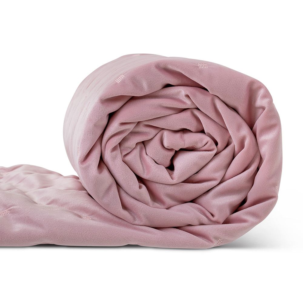 Icon® Rosa Velvet Throw, Rose Dust Pink