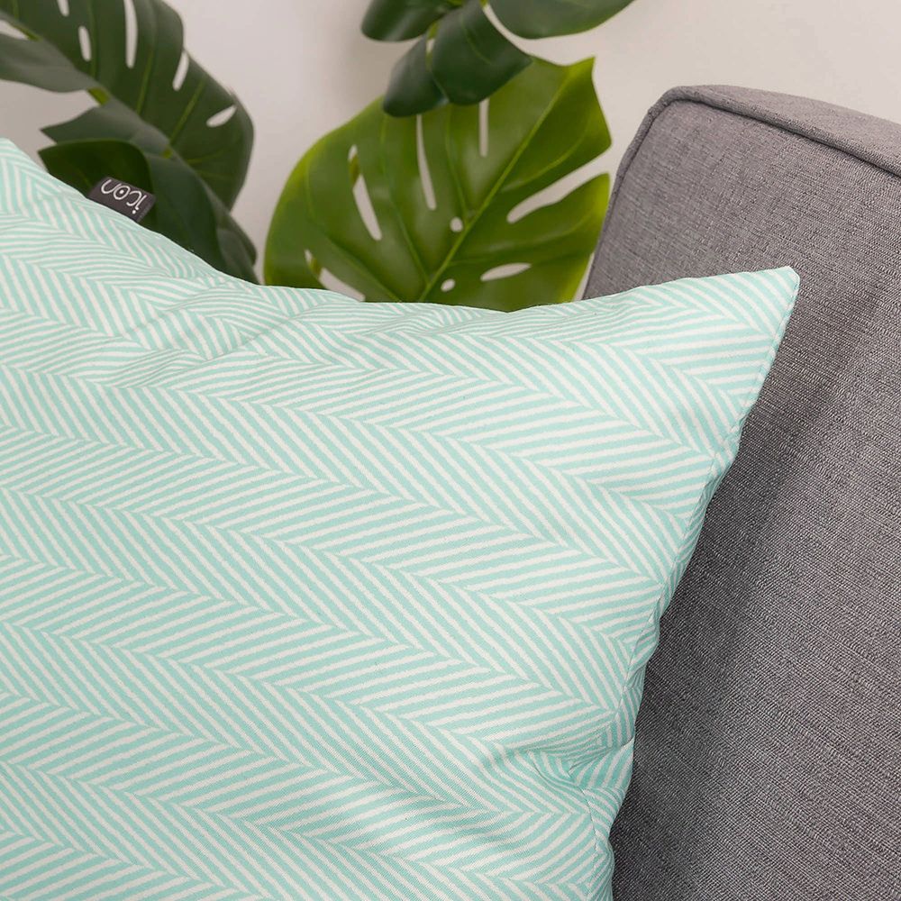 icon® Hej Square Cushion Frozen Blue, Pack of 2