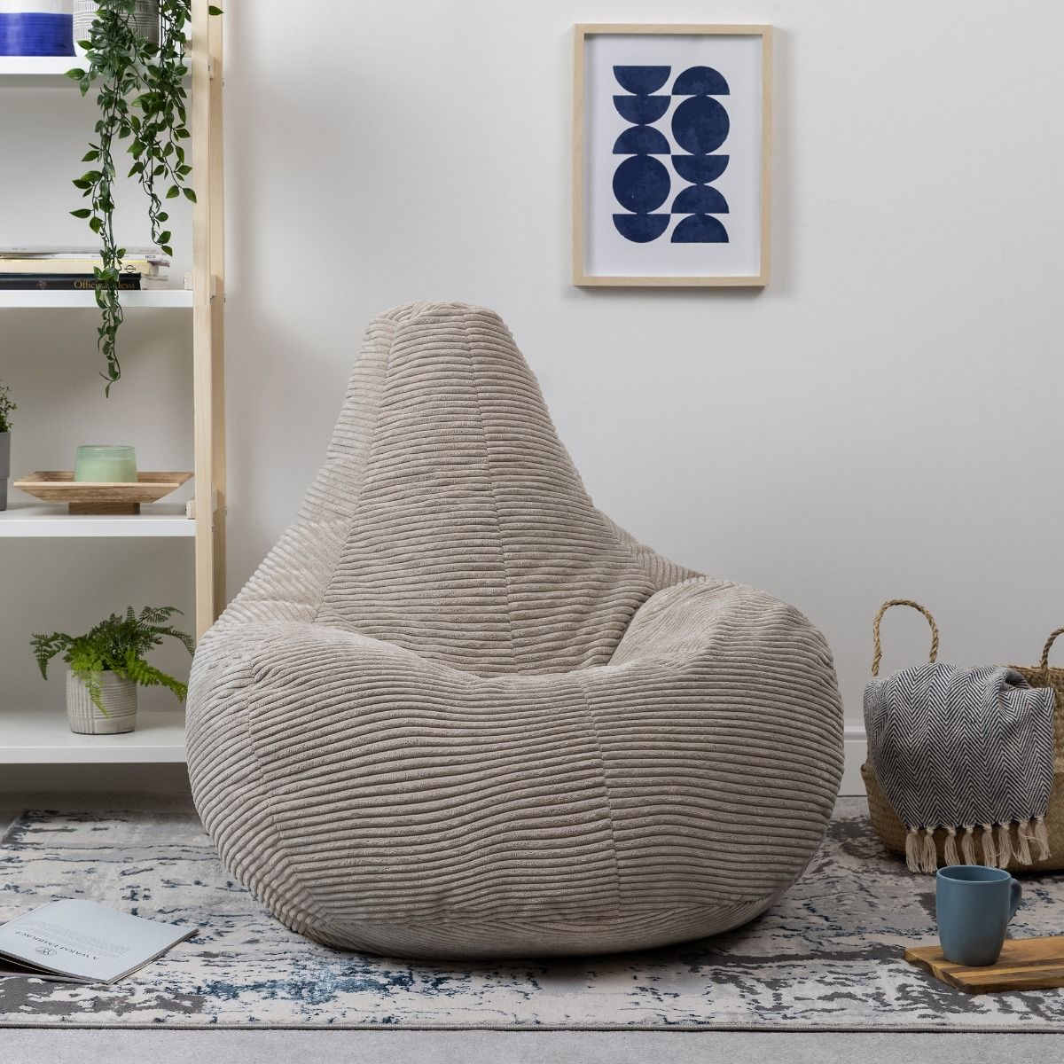 icon® Dalton Cord High Back Bean Bag Recliner