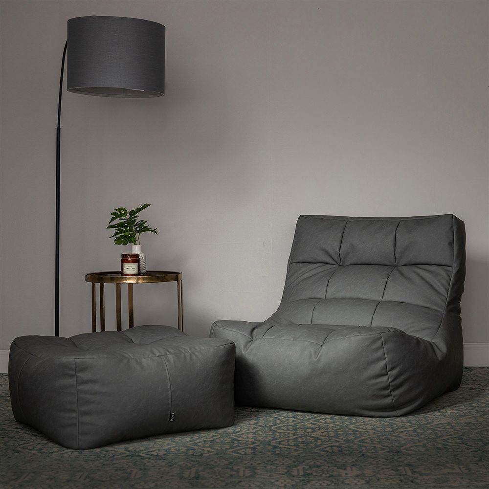 icon® Lucia Faux Leather Footstool