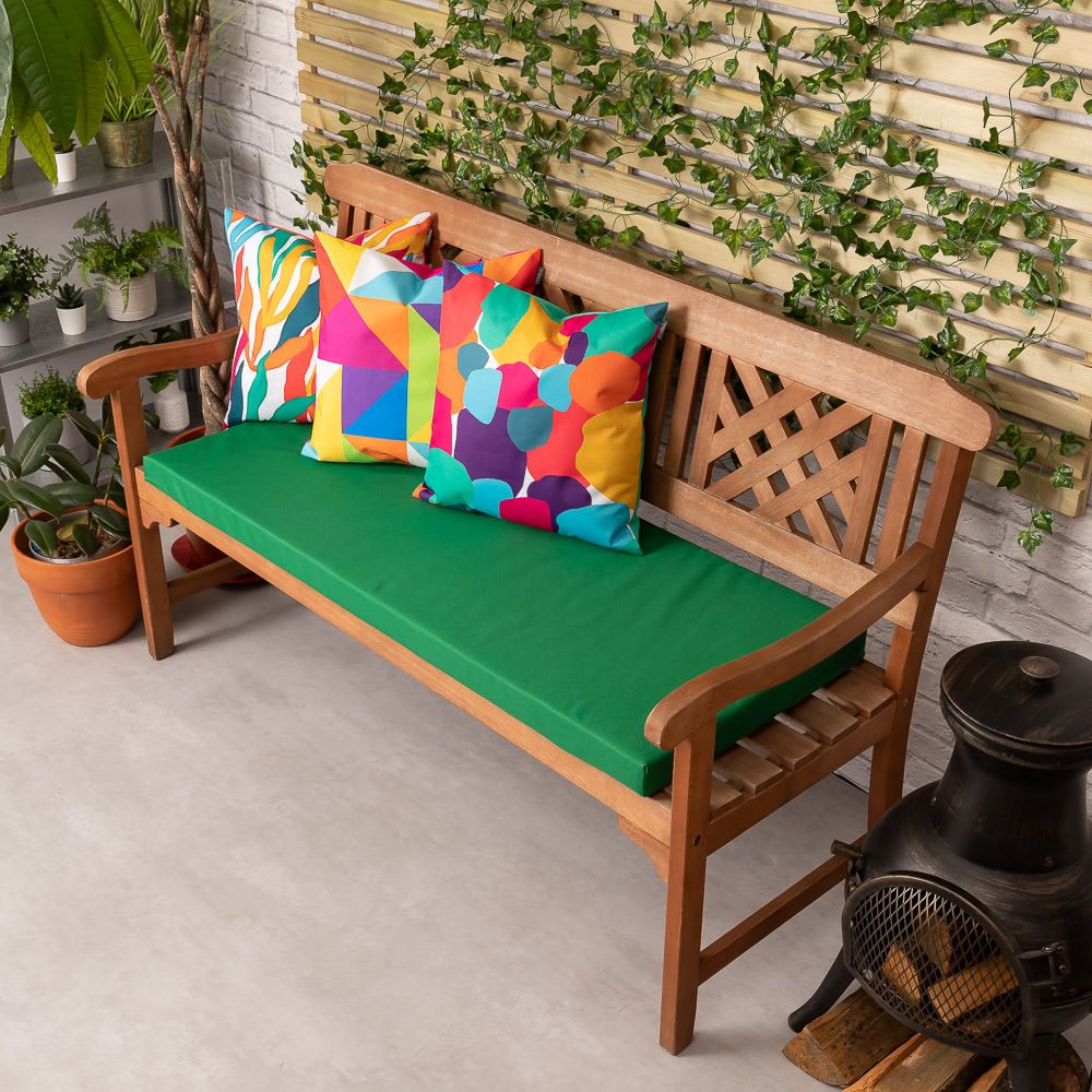 Veeva® Medium Outdoor Garden Bench Cushion,  120 x 48cm