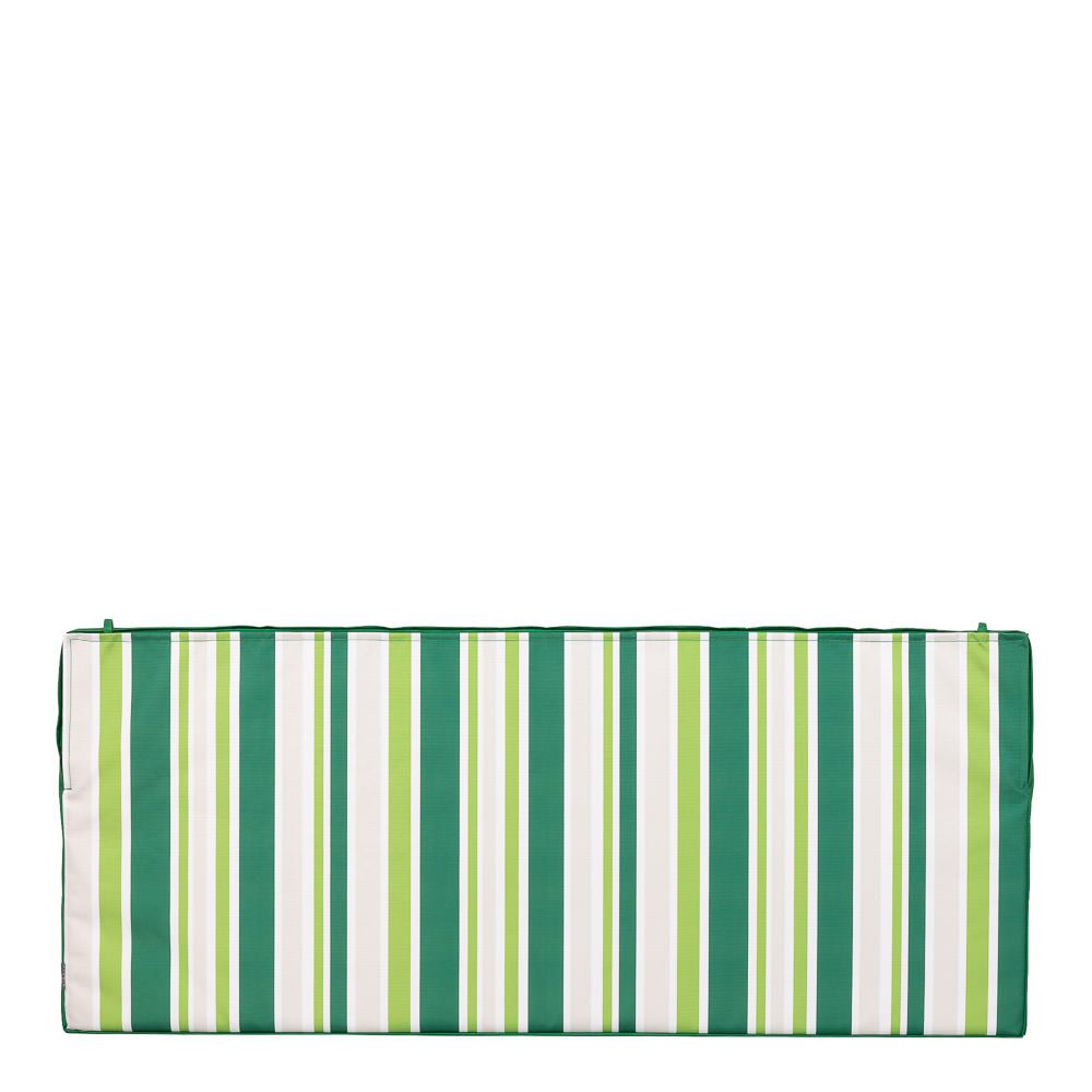 Striped Outdoor Garden Bench Cushion, 108 x 45cm