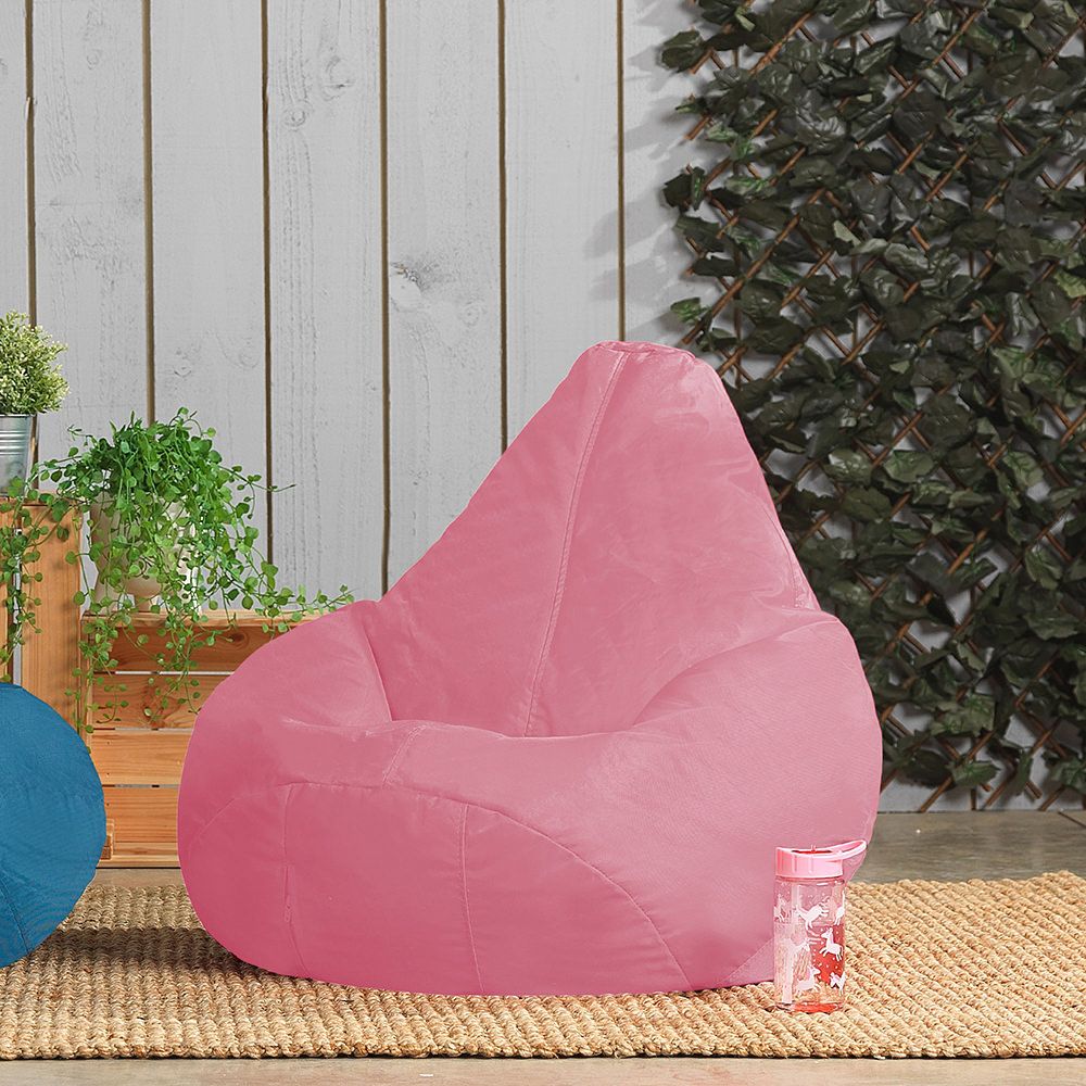 Veeva® Kids High Back Bean Bag Pod Indoor-Outdoor, Rose Dust