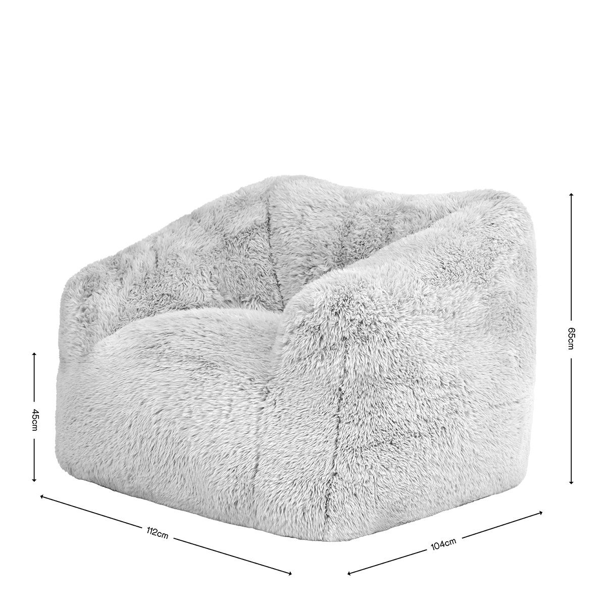icon® Aspen Armchair, Faux Fur Natural