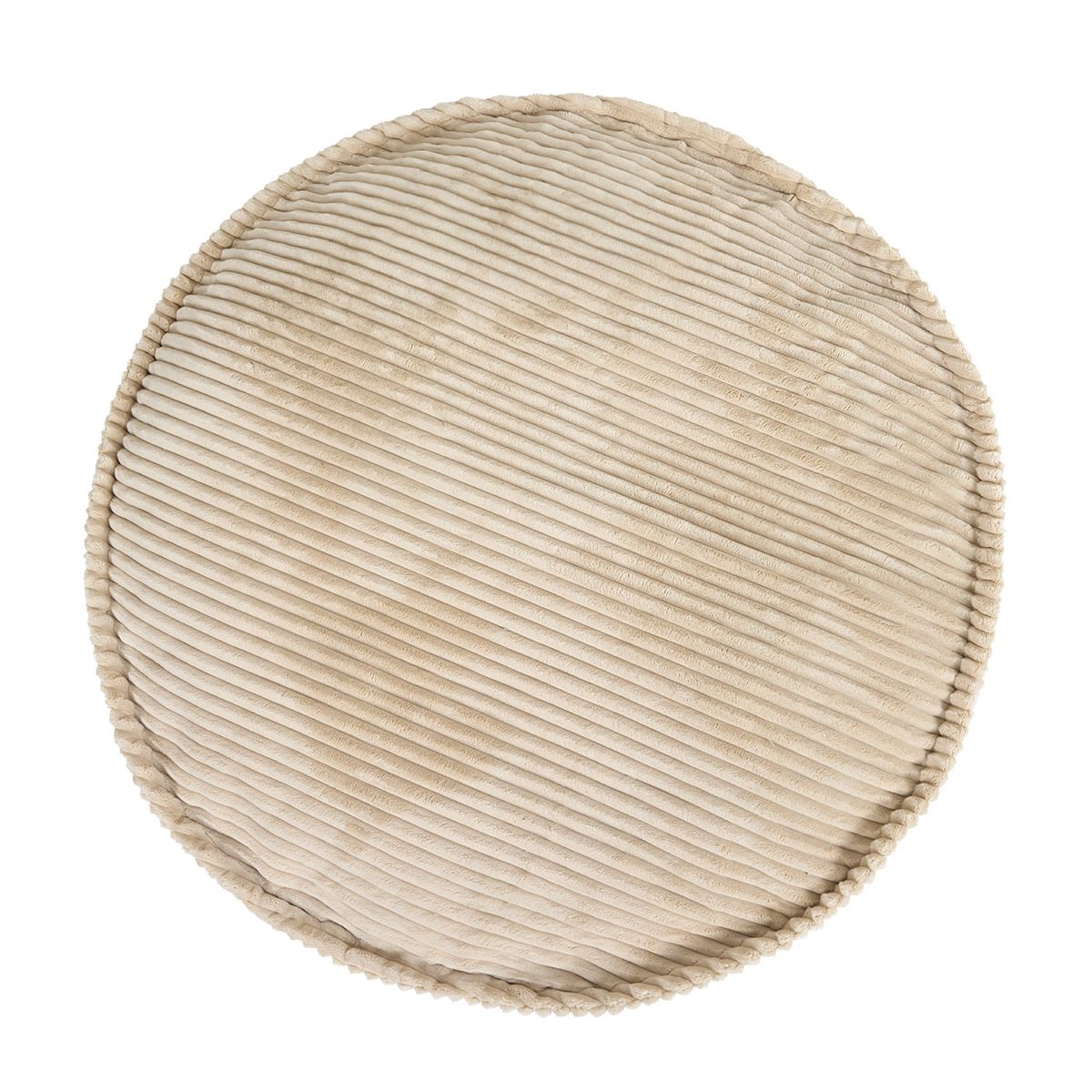 icon® Como Round Chunky Cord Footstool, Natural