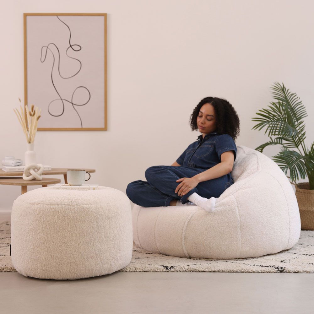 icon® Sherpa Fleece Armchair & Footstool