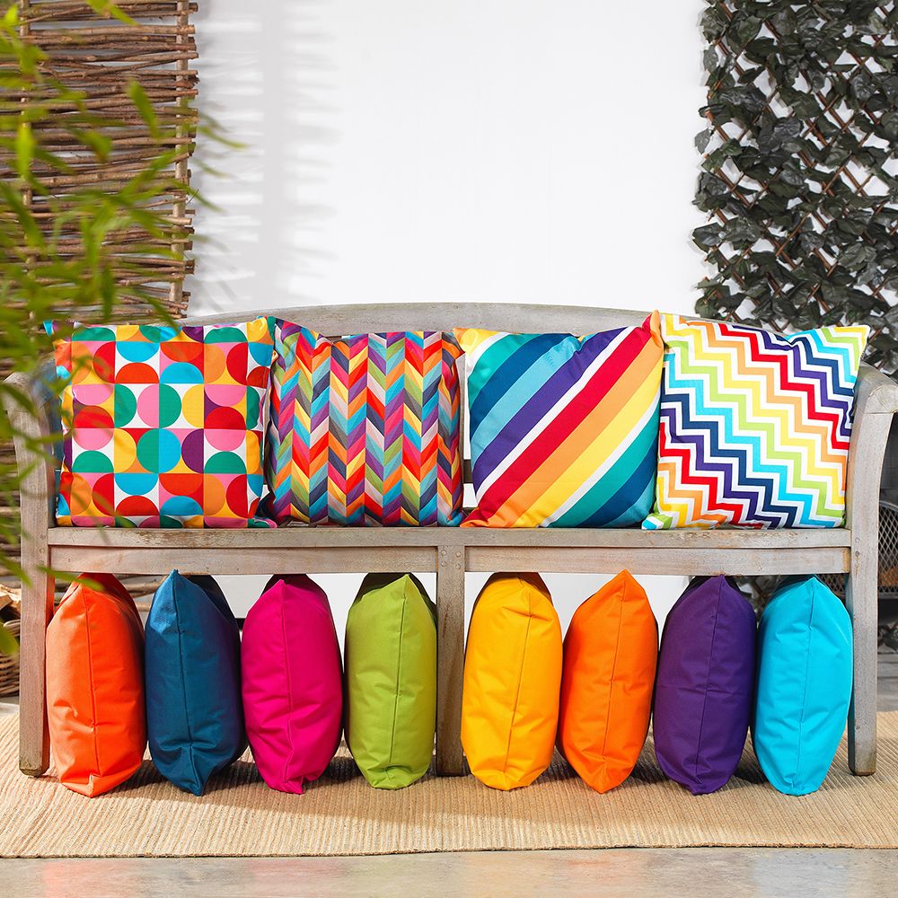 Veeva®  Rainbow Stripe Outdoor Cushion