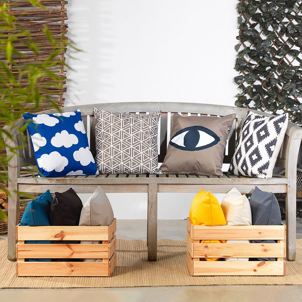 Veeva® Double-Sided Eye Print Outdoor Cushion