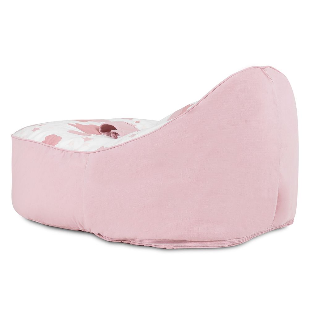 bambeano cloud baby bean bag pink back