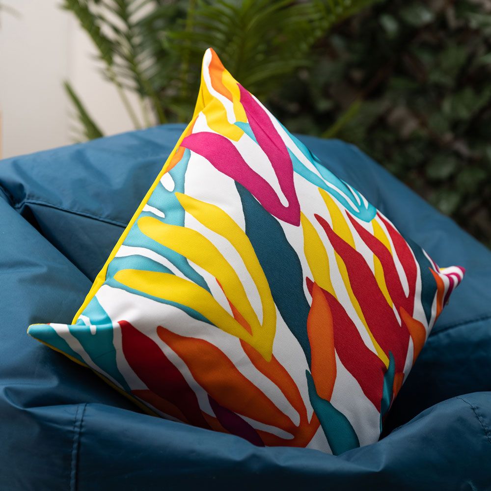 Veeva® Abstract Palm Print Outdoor Cushion