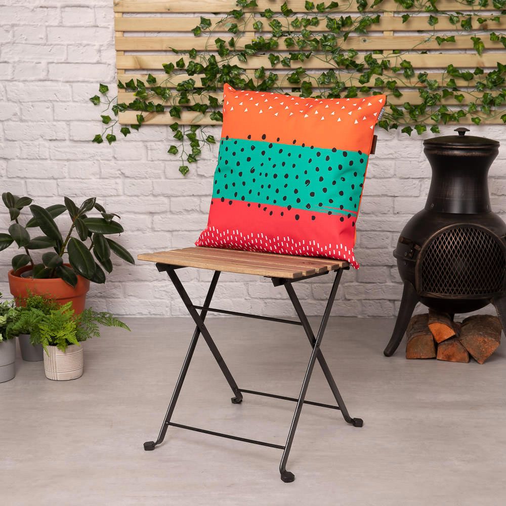Brush Stripe Outdoor Cushion Chair