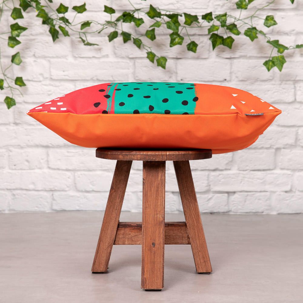 Brush Stripe Outdoor Cushion Side
