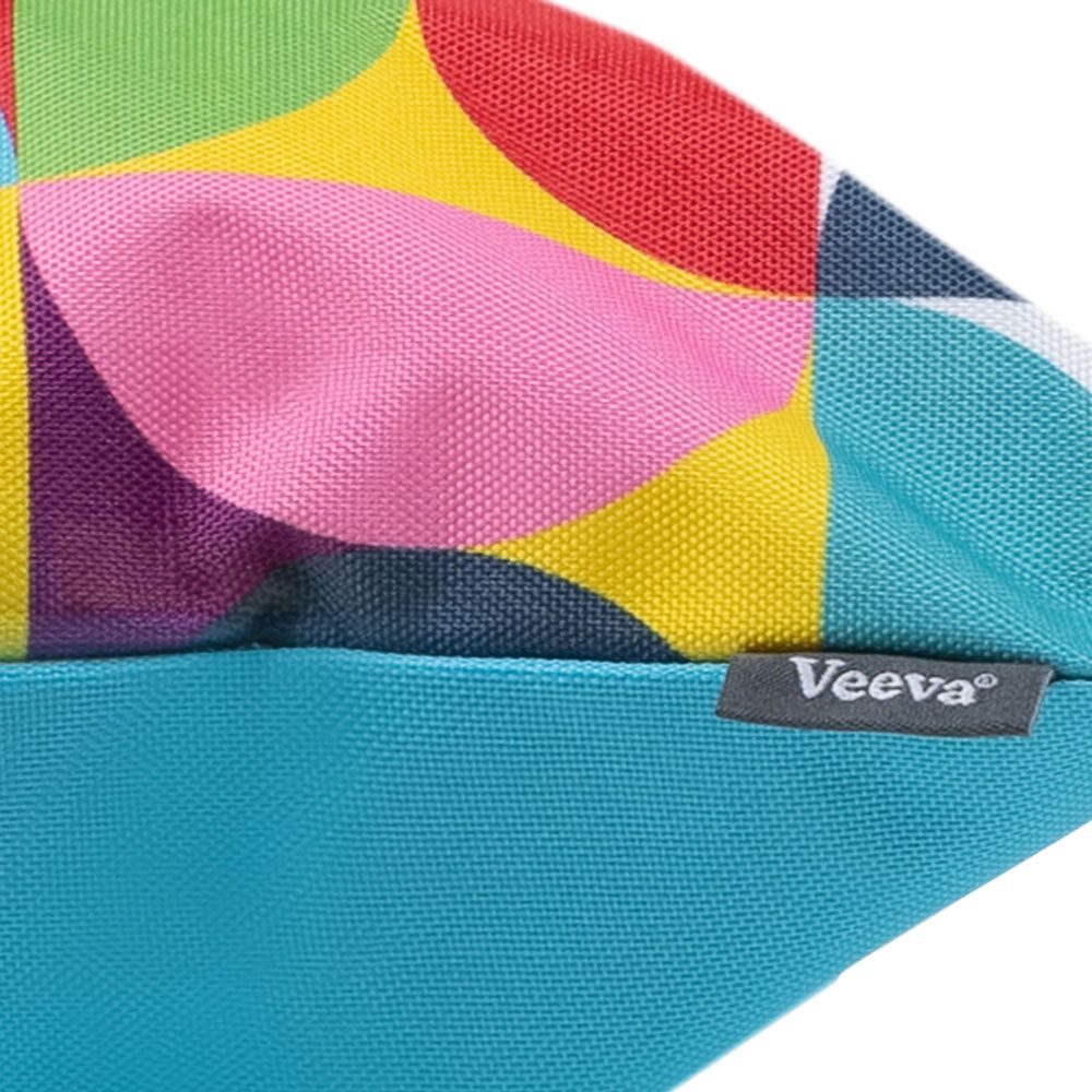 Veeva® Circluar Rainbow Geometric Print Outdoor Cushion