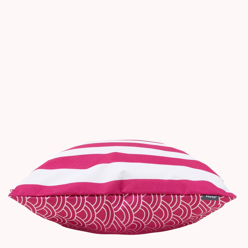 icon® Deck Stripe Indoor-Outdoor Cushion, Pink