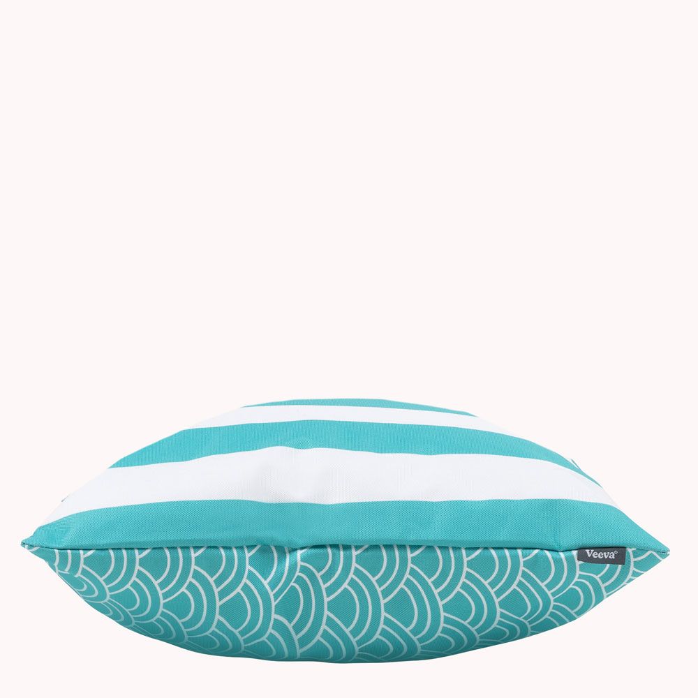 Veeva® Deck Stripe Outdoor Cushion Peppermint