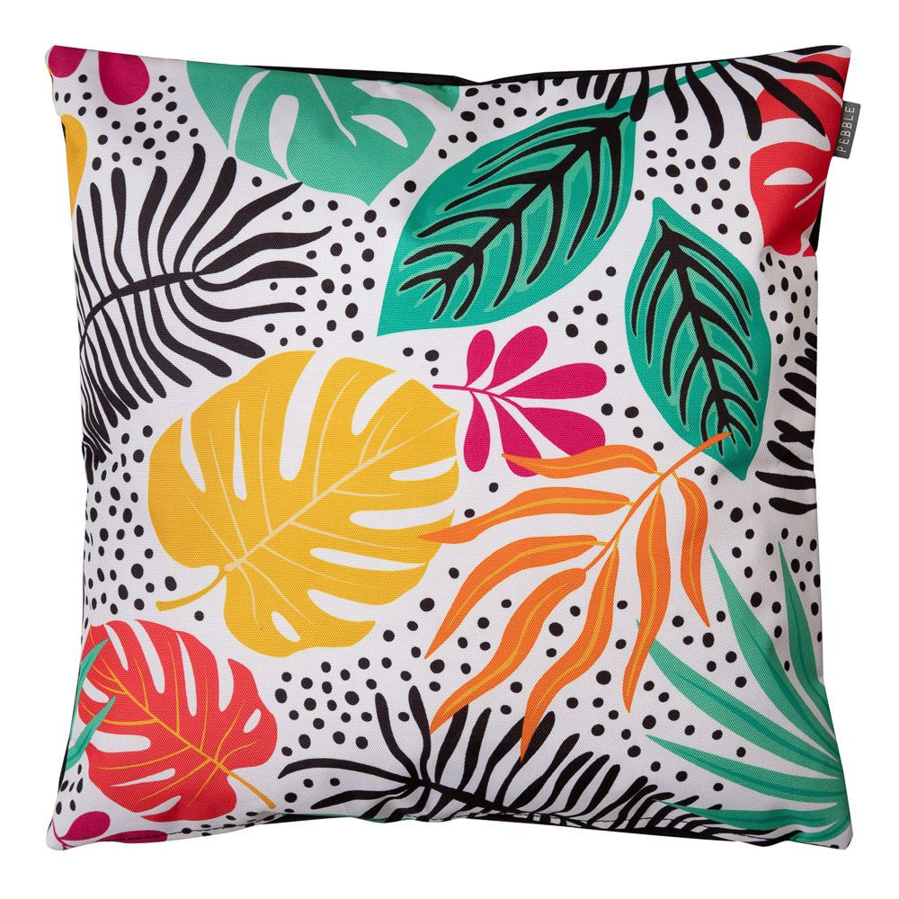 Graphic Palm Print Outdoor Cushion