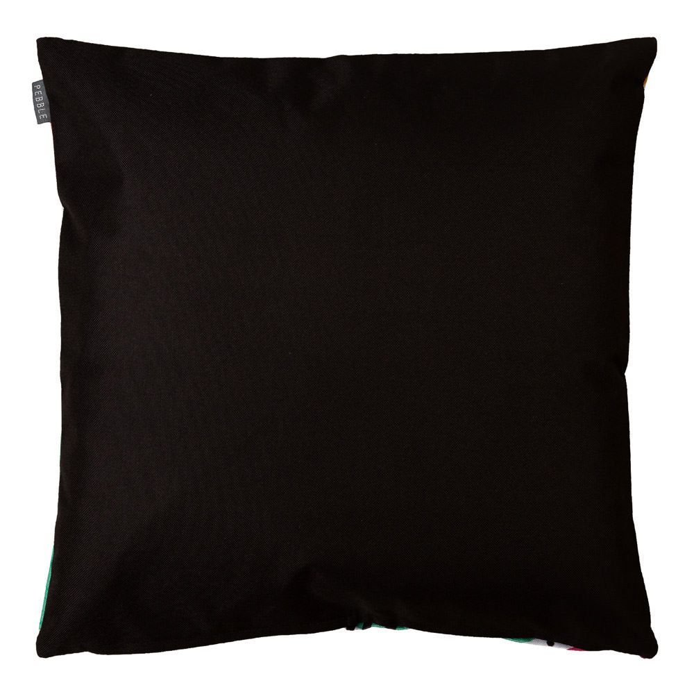 Graphic Palm Print Outdoor Cushion Back