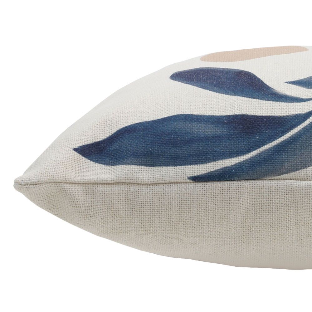icon® Walnut Leaf Print Cushion, Blue
