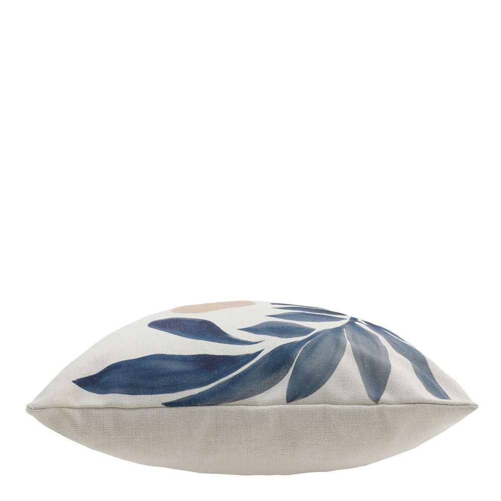 icon® Walnut Leaf Print Cushion, Blue